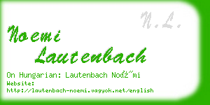 noemi lautenbach business card